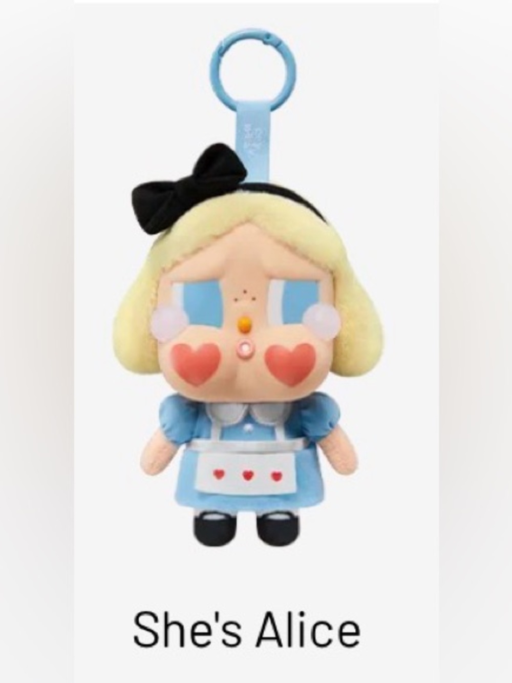 Pop Mart CRYBABY “She’s Alice” Crying Again Series Vinyl Face‎ Plush - Sealed